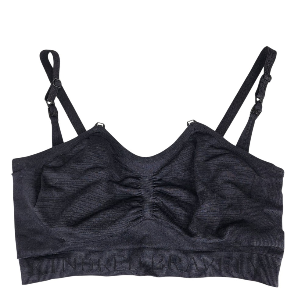Kindred Bravely Simply Sublime Adjustable‎ Strap Nursing Bra XS Black Maternity